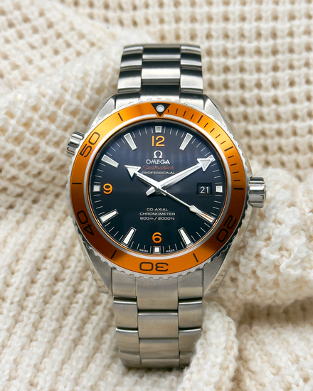 2025 Omega Seamaster Planet Ocean 600M 45.5MM Black Dial Steel Bracelet (232.30.46.21.01.002)
