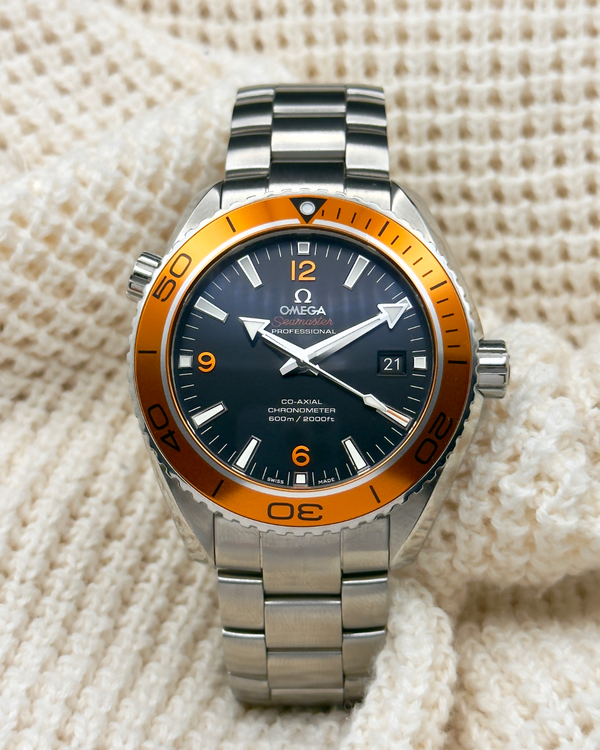 2025 Omega Seamaster Planet Ocean 600M 45.5MM Black Dial Steel Bracelet (232.30.46.21.01.002)