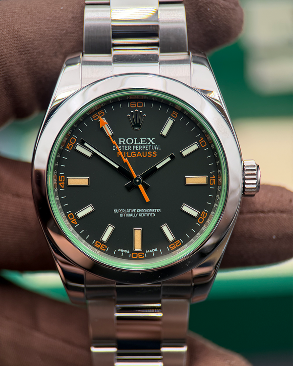 2024 Rolex Milgauss 40MM Black Dial Oyster Bracelet (116400GV)