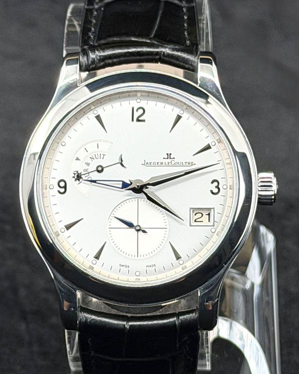 Jaeger-LeCoultre Master Hometime GMT 40MM White Dial Leather Bracelet (147.8.05.S)