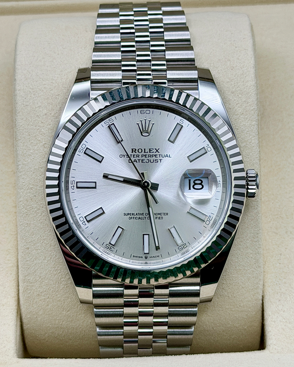2026 Rolex Datejust 41MM Silver Dial Oyster Bracelet (126334)