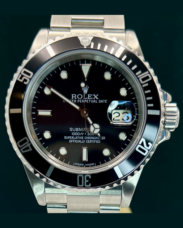 1984 Rolex Submariner 40MM Black Dial Aftermarket Steel Bracelet (16800)