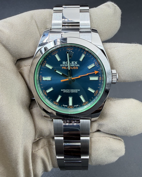 2022 Rolex Milgauss 40MM Black Dial Oyster Bracelet (116400GV)