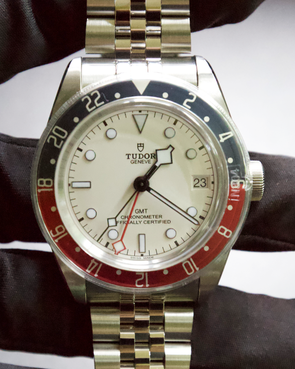 2025 Tudor Black Bay "Pepsi" Opaline White Dial Steel Bracelet (M79830RB-0010)