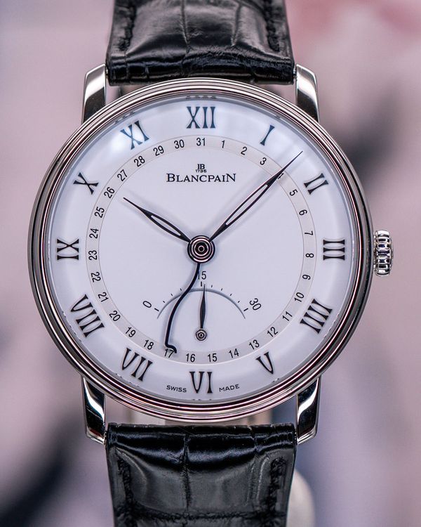 2019 Blancpain Villeret 40mm White Dial Leather Strap (6653Q 1127 55B)