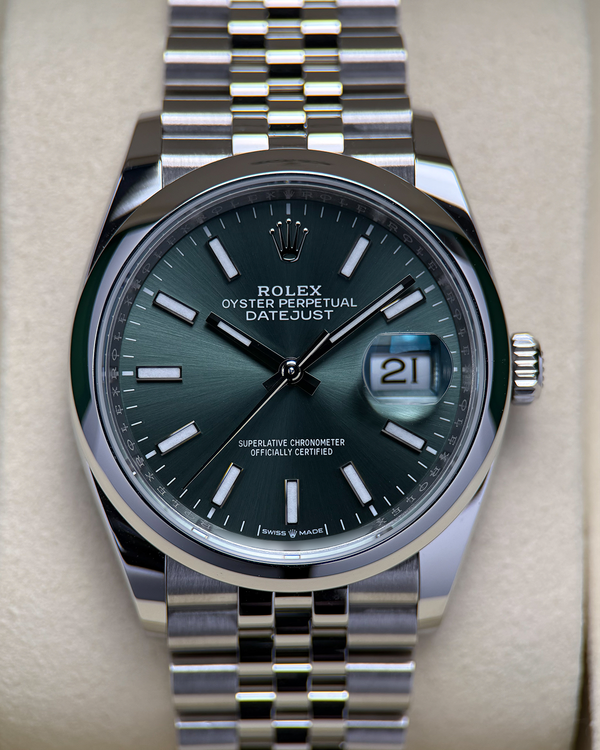 2026 Rolex Datejust 36MM Mint Green Dial Jubilee Bracelet (126200)