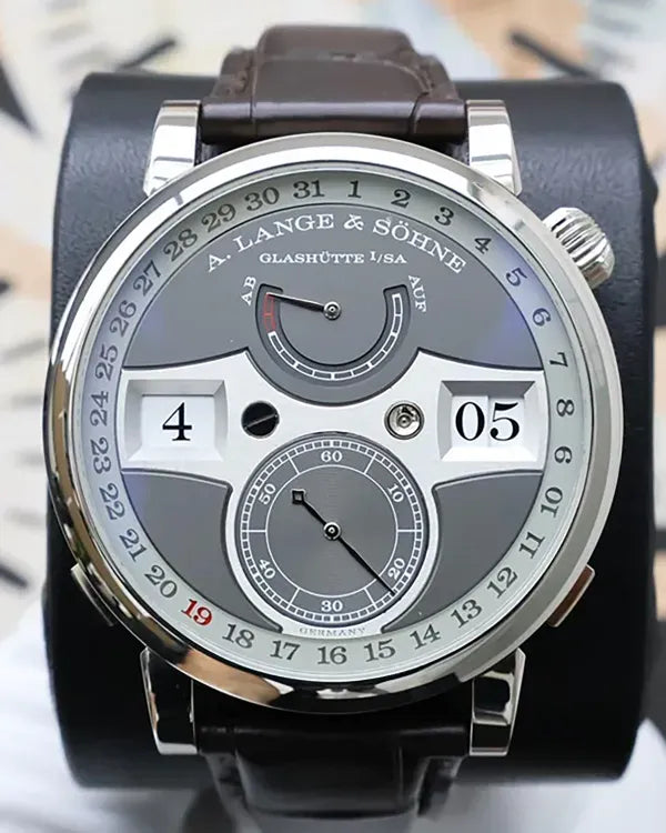 2020 A. Lange & Söhne Zeitwerk 44.2MM Grey Dial Leather Strap (148.038)