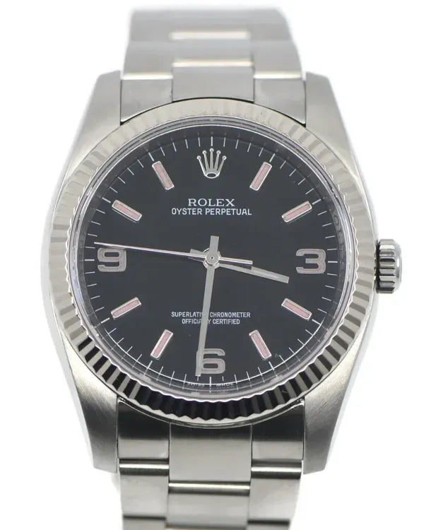 2008 Rolex Oyster Perpetual 36MM Black Dial Oyster Bracelet (116034)