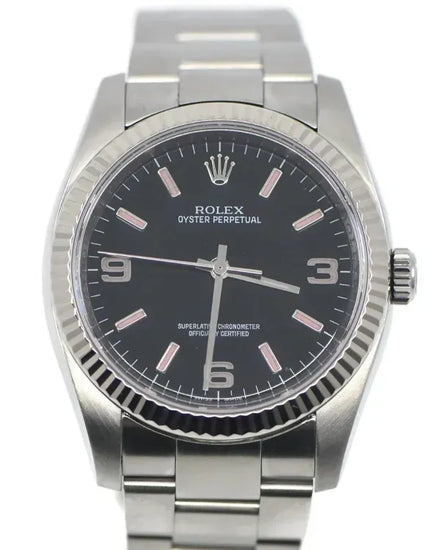 2008 Rolex Oyster Perpetual 36MM Black Dial Oyster Bracelet (116034)