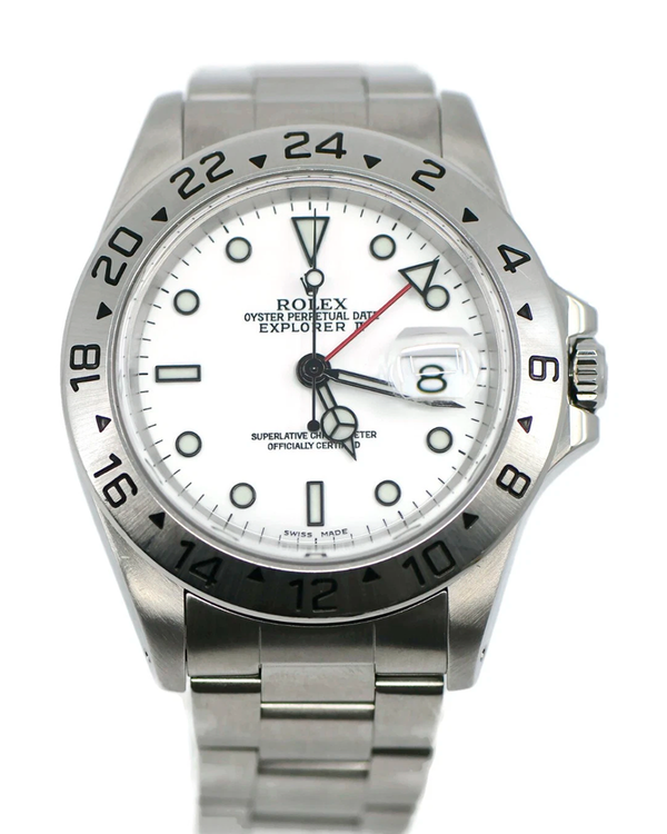 Rolex Explorer II "Polar" 40MM White Dial Oyster Bracelet (16570)