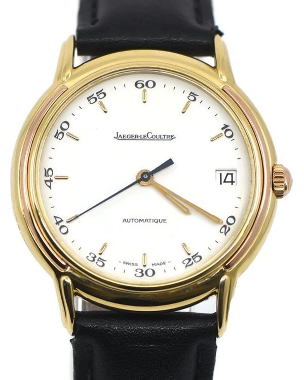 Jaeger-LeCoultre Odysseus 34mm White Dial Yellow Gold Leather Strap (165.7.89)