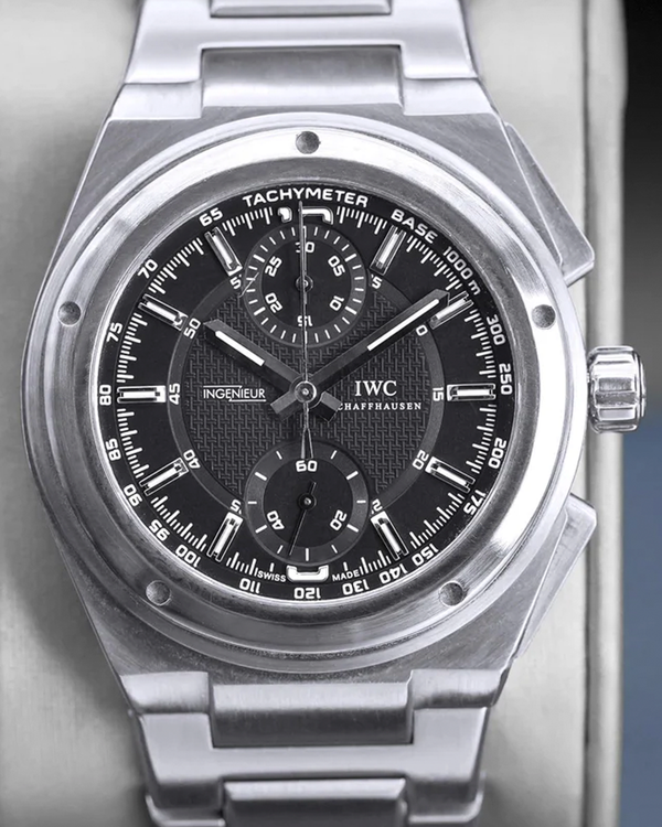 IWC Schaffhausen Ingenieur AMG Chronograph 42MM Black Dial Steel Bracelet (IW372501)
