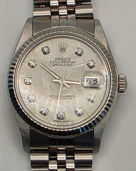 Rolex Datejust 36MM Aftermarket Meteorite Dial Jubilee Bracelet (16014)