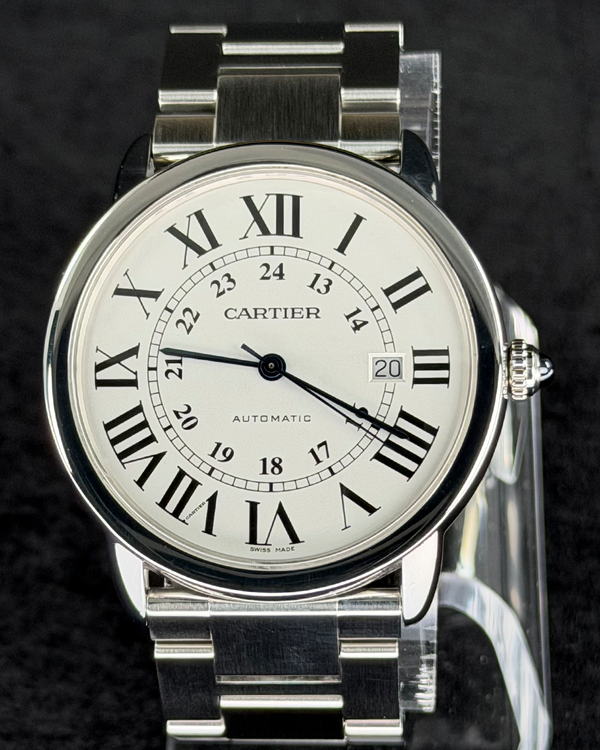 2022 Cartier Ronde De Cartier Solo 42MM Silver Dial Steel Bracelet (W6701011)