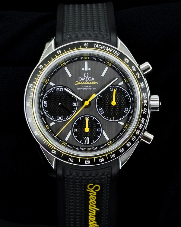 2022 Omega Speedmaster Racing Series 40MM Grey Dial Rubber Strap (326.32.40.50.06.001)