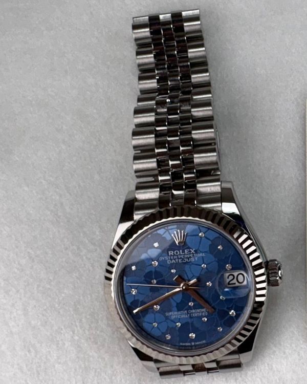 2023 Rolex Datejust 31MM Blue "Floral Motif" Dial Jubilee Bracelet (278274)