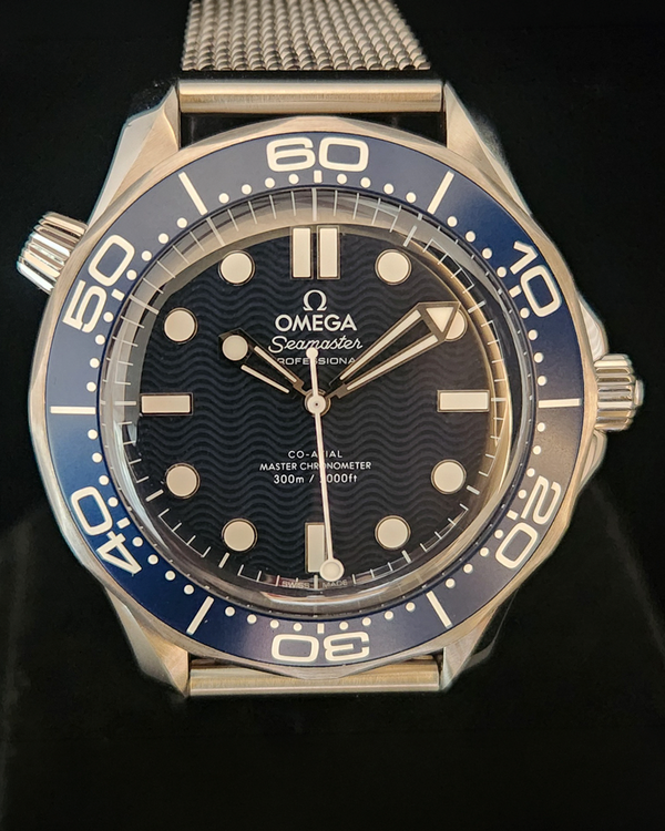 2023 Omega Seamaster Diver 300M "James Bond 60th Anniversary" 42MM Blue Dial Steel Bracelet (210.30.42.20.03.002)