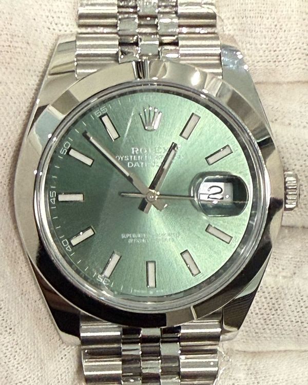 2026 Rolex Datejust 41MM Mint Green Dial Jubilee Bracelet (126300)