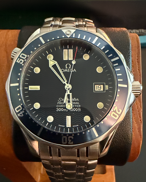 2002 Omega Seamaster Diver 300M 41MM Blue Dial Steel Bracele (2531.80)