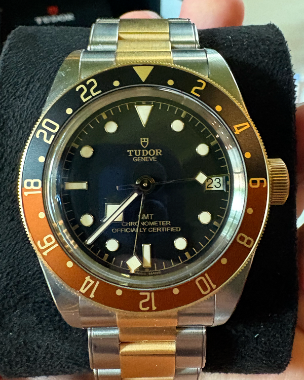 2025 Tudor Black Bay S&G GMT "Rootbeer" 41MM Black Dial Two-Tone Bracelet (79833MN)