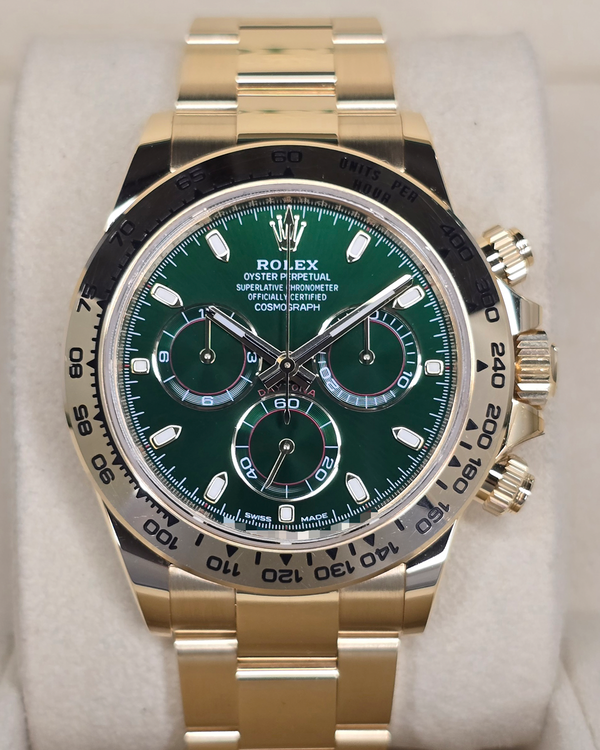 2022 Rolex Cosmograph Daytona "John Mayer" 40MM Green Dial Yellow Gold Bracelet (116508)