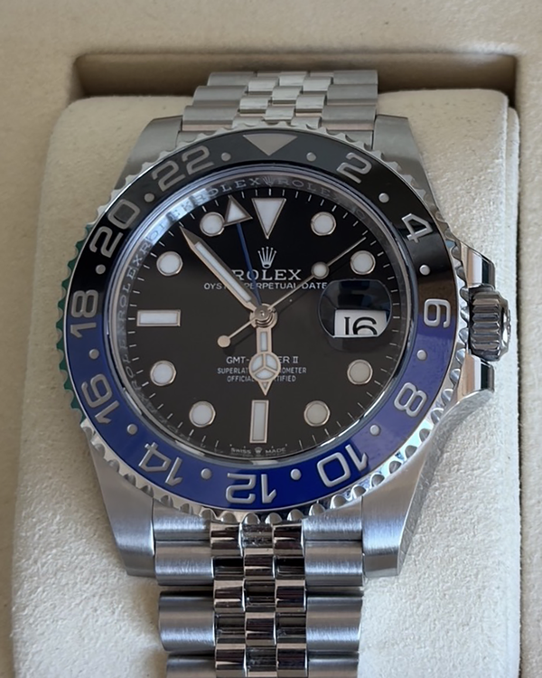 2025 Rolex GMT-Master II "Batman" 40MM Black Dial Jubilee Bracelet (126710BLNR)