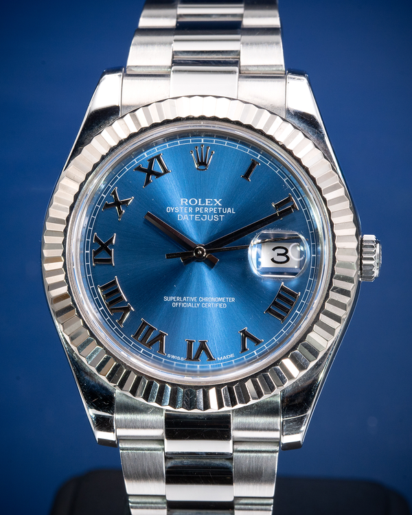 Rolex Datejust II 41MM Blue Dial Oyster Bracelet (116334)
