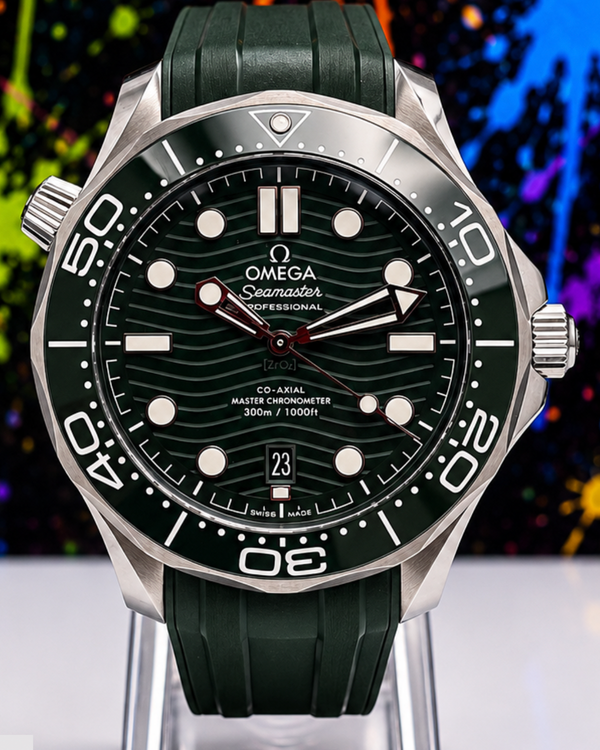 2026 Omega Seamaster Diver 300M “Seaweed” 42MM Black Dial Rubber Strap (210.32.42.20.10.001)