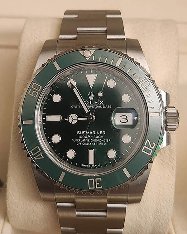 2019 Rolex Submariner Date "Hulk" 40MM Green Dial Oyster Bracelet (116610LV)