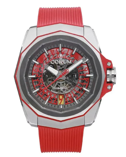 2022 Corum Admiral's Cup Challenger Skeleton Dial Rubber Strap (082.401.04/F376 FH52)