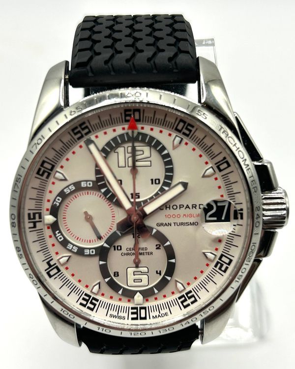 2006 Chopard Mille Miglia Gran Turismo XL L.E. 44MM White Dial Rubber Strap (16/8458)