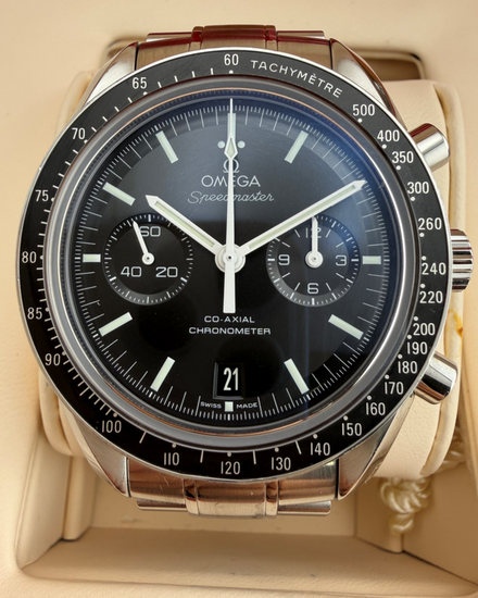 2016 Omega Speedmaster "Two Counters" 44.25MM Black Dial Steel Bracelet (311.30.44.51.01.002)