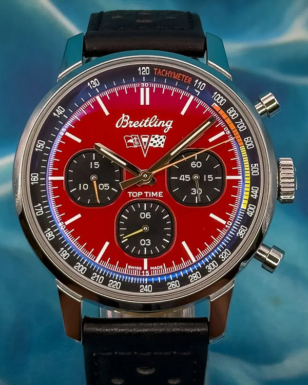 2021 Breitling Top Time "Chevrolet Corvette" 42MM Red Dial Leather Strap (A25310241K1X1)