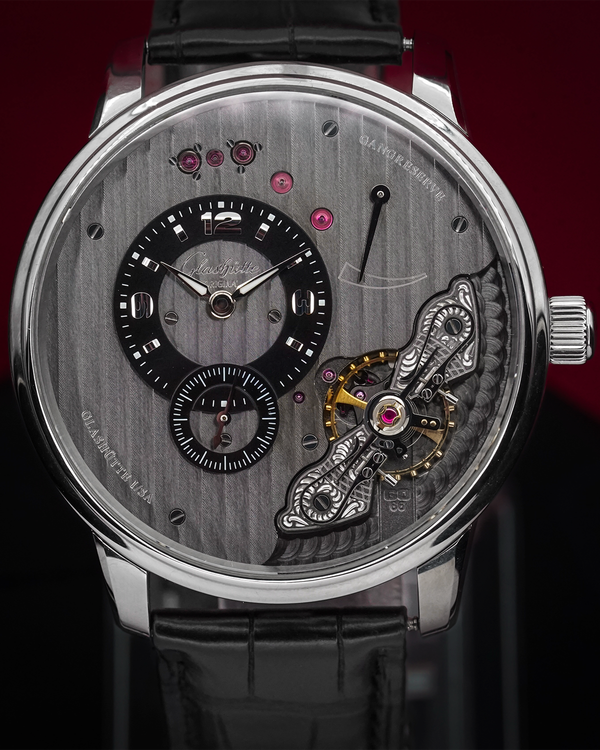 2024 Glashütte Original PanoInverse XL 42MM Silver Dial Leather Strap (1-66-06-04-22-05)
