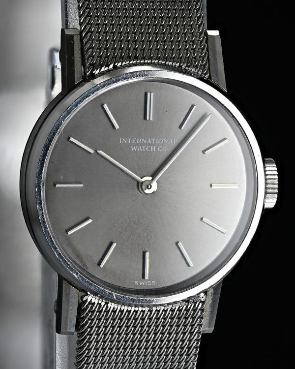 No Reserve - IWC Schaffhausen Vintage "Old Inter" 22MM Grey Dial Steel Bracelet (3570.50.00)