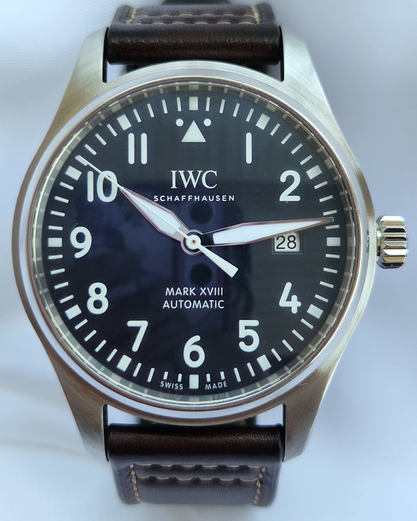 2021 IWC Schaffhausen Pilot Mark XVIII "Le Petit Prince" 40MM Blue Dial Leather Strap (IW327010)
