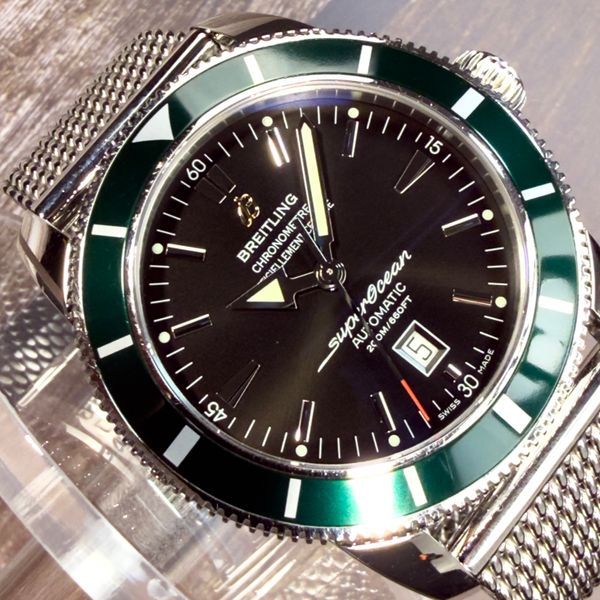 2013 Breitling Superocean Heritage L.E. 46MM Black Dial Steel Bracelet (A17320O5/B868)