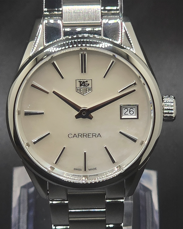 Tag Heuer Carrera 32MM Quartz Mother of Pearl Dial Steel Bracelet (WAR1311)