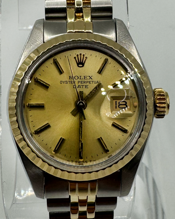 1979 Rolex Lady-Datejust 26MM Champagne Dial Two-Tone Jubilee Bracelet (6917)