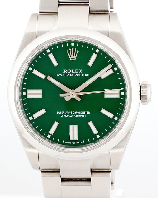 No Reserve - 2026 Rolex Oyster Perpetual 41MM Green Dial Oyster Bracelet (134300)