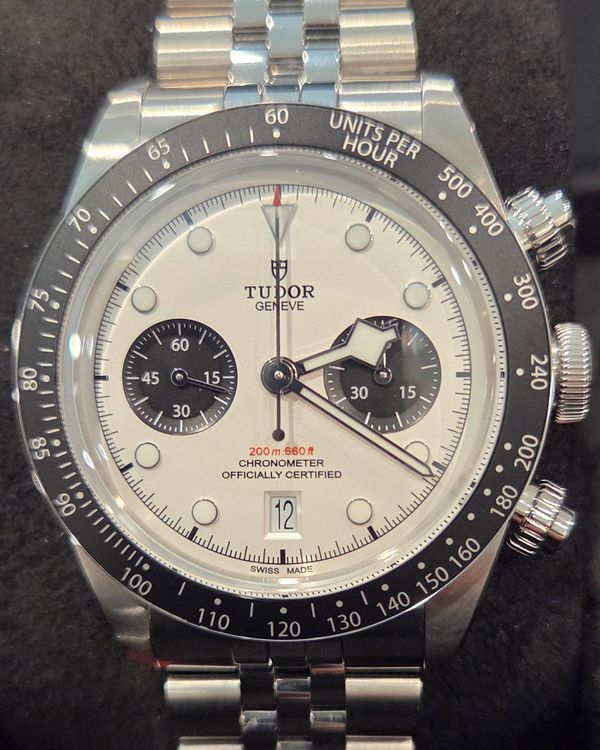 No Reserve - 2026 Tudor Black Bay Chrono "Panda" 41MM White Dial Steel Bracelet (79360N)