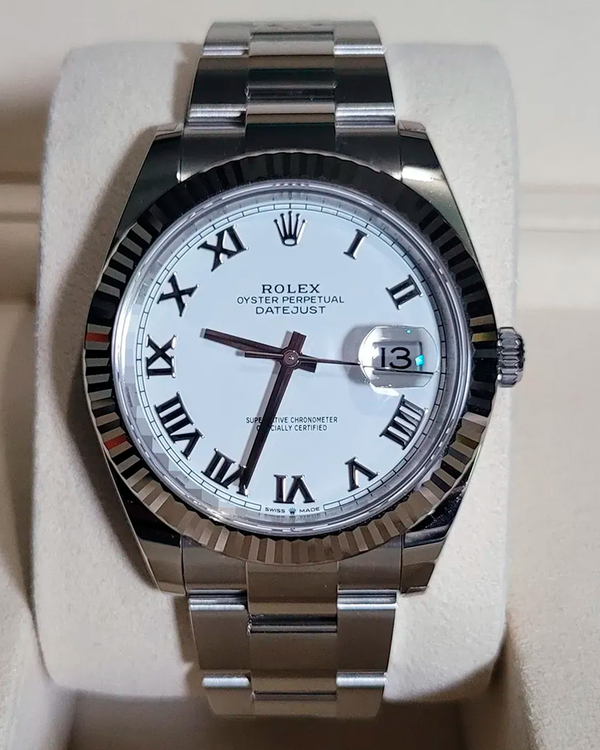 2026 Rolex Datejust 41MM White Dial Oyster Bracelet (126334)