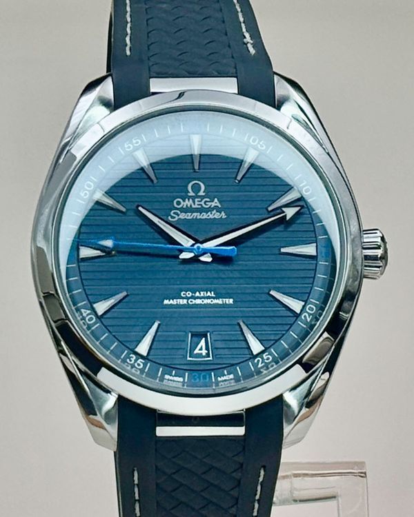 2020 Omega Seamaster Aqua Terra 150M 41MM Blue Dial Rubber Strap (220.12.41.21.03.002)