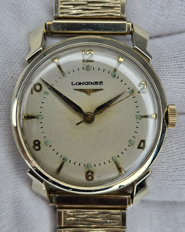 Longines Vintage 33.5MM Silver Dial Steel Bracelet (APL-60)