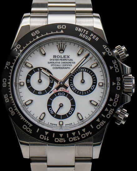 2022 Rolex Cosmograph Daytona "Panda" 40MM White Dial Oyster Bracelet (116500LN)