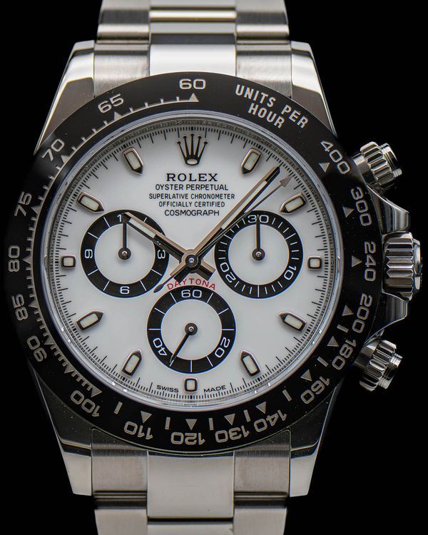 2022 Rolex Cosmograph Daytona "Panda" 40MM White Dial Oyster Bracelet (116500LN)