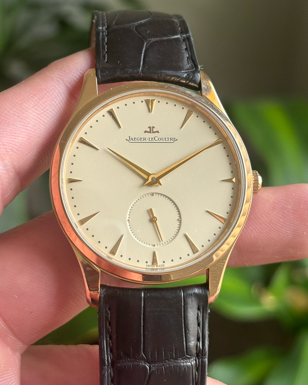 2015 Jaeger-LeCoultre Master Grande Ultra Thin 40MM Beige Dial Leather Strap (Q1352520)