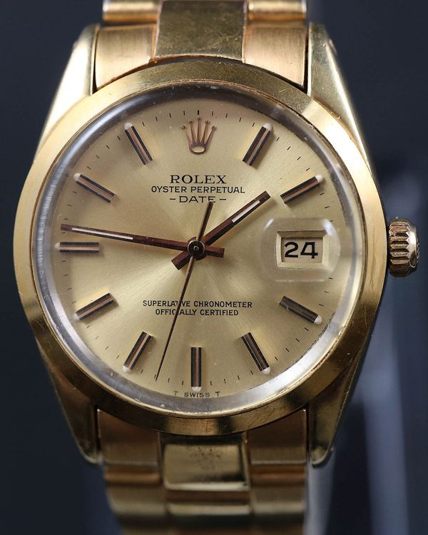 Rolex Oyster Perpetual (Oyster Perpetual Date Gold Plated - Ref 15505 - Cal 3035 – 1984)
