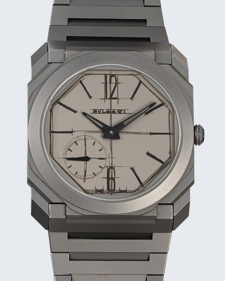 2022 Bvlgari Octo Finissimo “Design Edition” 40MM Grey Dial Titanium Bracelet (103672)