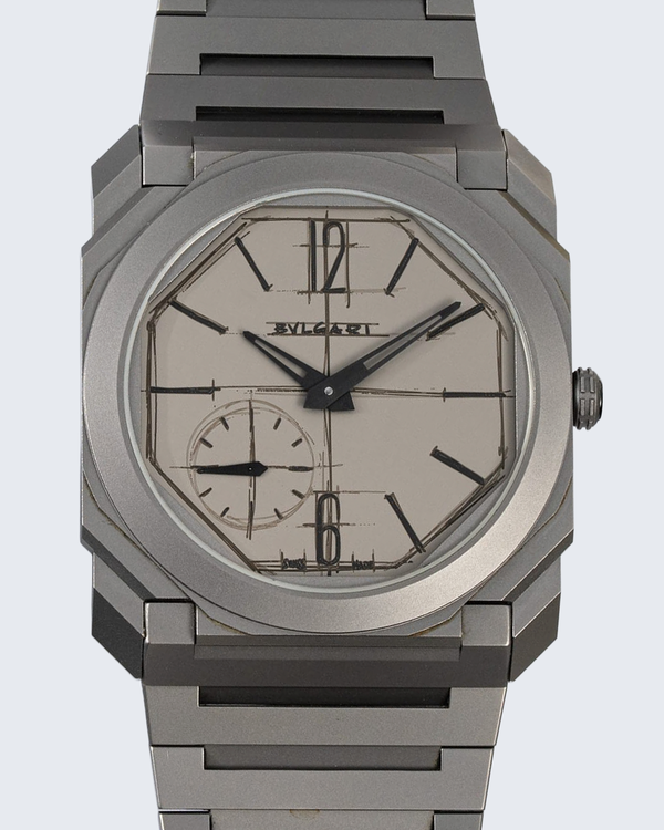 2022 Bvlgari Octo Finissimo “Design Edition” 40MM Grey Dial Titanium Bracelet (103672)